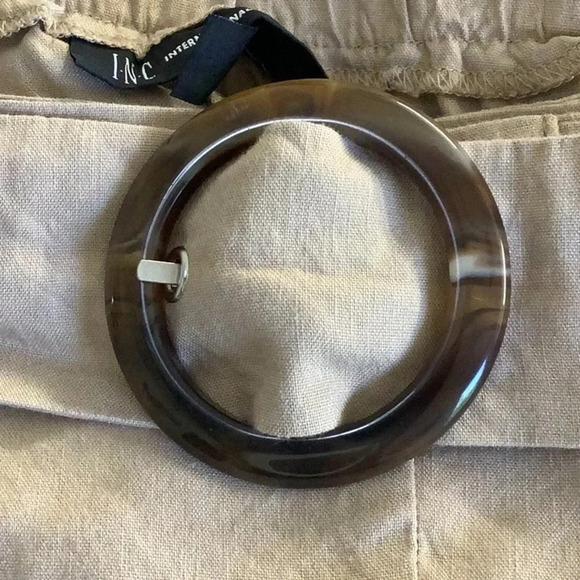 INC International Concepts Flat Front Crop Pants Belt Strap & Waistband New - Picture 4 of 6